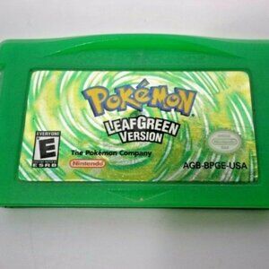 Green Leaf Version Pokemon GameBoy Advanced 100% Authentic & Tested